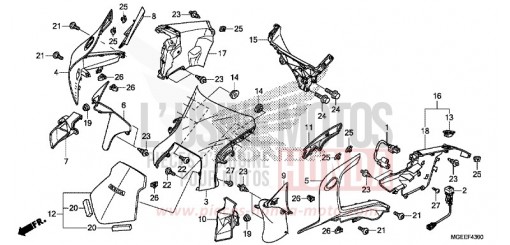 UPPER COWL VFR1200FF de 2015